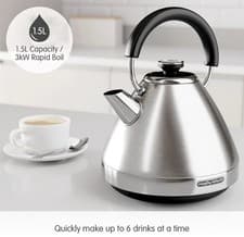 Image of Morphy Richards Cream Venture Pyramid 1.5L 3KW Kettle 100132
