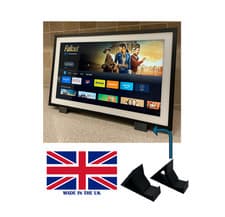 Image of Amazon Echo Show 15 & 21 Desk Stand Pair Black UK Seller Fast Dispatch