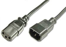 Image of 2M IEC MAINS EXTENSION CABLE - IEC C13 SOCKET TO C14 PLUG