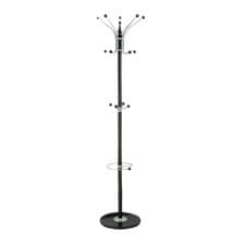 Image of 14 Hook Hat and Coat Stand strong Black