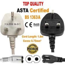 Image of New UK Power Lead Cable Cord For Singer Sewing Machine 7464 7465 7467 7470