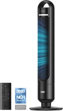 Image of DREO Quiet Tower Fan for Bedroom& Home, 25Ft/S Powerful Airflow, 29Ft Coverage,