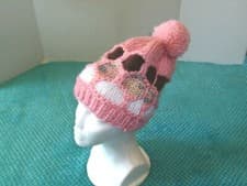 Image of Multi Colored Hand Knit Over Sized Baggy Ski Cap - Beautiful Hand Made 