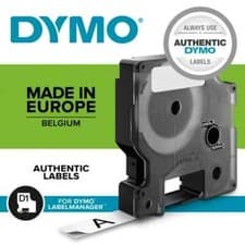 Image of Dymo 43610 D1 LabelManager Tape 6mm x 7m Black on Clear S0720770