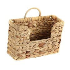 Image of Magazine Rack Wall Hanging Multipurpose Rustic Decorative Basket Magazine