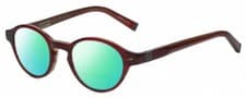 Image of John Varvatos V356 Round Polarized BI-FOCAL Sunglasses Crystal Red Marble 43 mm