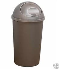 Image of Plastic Bullet Bin 50 / 30 Litre Rubbish Waste Bins Kitchen Dustbin Flap Lid New