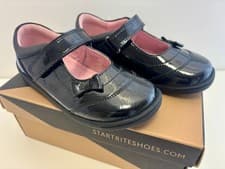 Image of Start Rite TWIZZLE Black Patent Girls School Shoes