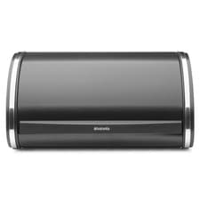 Image of Brabantia Roll Top Bread Bin Medium High Grade Stainless Steel White Silver
