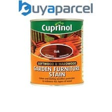 Image of Cuprinol 5158525 Softwood & Hardwood Garden Furniture Stain Oak 750ml CUPGFSO750