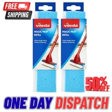 Image of Vileda Magic Mop Refill Pack of 2 Mop Head Replacements Vileda Head