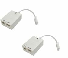 Image of Dynamode ADSL Broadband & Phoneline Microfilter / Splitter Pack of 2