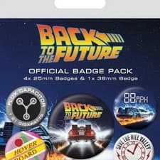 Image of Back to the Future (Delorean) Badge Pack