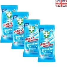 Image of Green Shield 280 Count Unscented Glass and Window Wipes for Effortless Cleaning