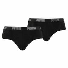 Image of 2 Men's Puma Stretch Cotton Briefs With Logoed External Elastic -521030001
