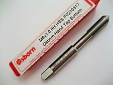 Image of M8 x 1.0 METRIC FINE HAND TAP HSS BOTTOM PLUG EUROPA TOOL OSBORN F0210317 P179
