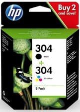 Image of Genuine HP 304 / 304XL Black/Colour Ink Cartridges For HP DeskJet 2620 2632 Lot