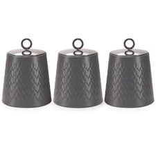 Image of Tea Sugar Coffee Canisters Set, Kitchen Storage Jars with Lids Airtight