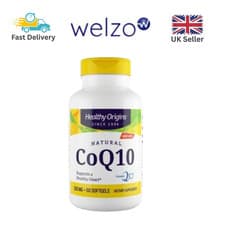 Image of Healthy Origins 60 Softgels CoQ10 Support Heart Health Gluten-Free Supplement