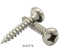 Image of POZI DRIVE PAN HEAD CHIPBOARD WOOD SCREWS A2 STAINLESS STEEL 3mm 4mm 5mm 6mm