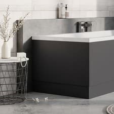 Image of Signite Matt Finish Adjustable End Bath Panel 800mm - Grey