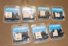 Image of Lot of 7 NEW Sondico Rubber Replacement Football Cleat Studs - Black