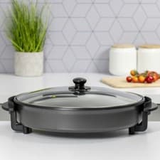 Image of Quest 40cm Multi-Function Electric Cooker with Lid / Non-Stick Electric Pan