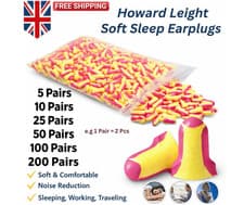 Image of Howard Leight Laser Lite Ear Plugs Work Sleep Snoring Noise Cancelling Earplugs