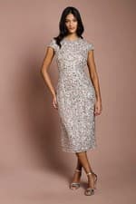 Image of Coast Blush Pencil Dress Womens Party Dresses