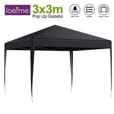 Image of 3x3M 2-Tier Waterproof Gazebo Top Replacement Canopy Sunshade Patio Garden Cover