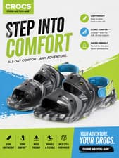 Image of CROCS , Kids all Terrain Crocs Slate Grey Free Postage