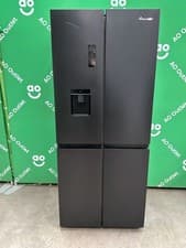 Image of Fridgemaster Frost Free American Fridge Freezer - Black - D MQ79460DB #LF126119