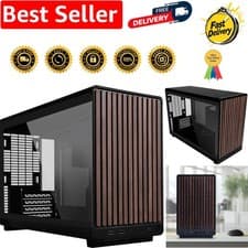 Image of Lian Li A3-mATX Black Tempered Glass Mid-Tower Case for Stylish Gaming