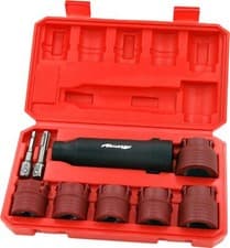 Image of Wheel Stud Cleaning Brush Hub Cleaner Tool Set