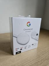 Image of Google Chromecast 4th Gen 4K Streaming Device - Snow White - NEW & SEALED