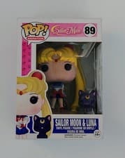 Image of Funko Pop Animation Sailor Moon & Luna #89 Vinyl Figure NEW