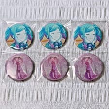 Image of Hatsune Miku Glitter Can Badge (6 pieces)