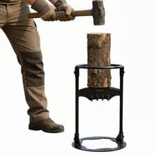 Image of Heavy Duty Log Splitter Kindling Cutter Manual Firewood Splitting Stand