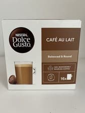 Image of Nescafe Dolce Gusto Coffee Pods Caps Box of 16 Cafe Au Lait