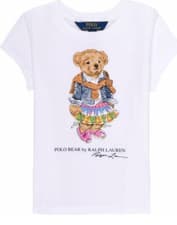 Image of BNWT  Polo Ralph Lauren White Polo Bear Short Sleeve T-Shirt Age 6 +