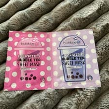 Image of Bubble T Bath and Body Sheet Mask Hydrating and Toning Self Care Spa Gift Set