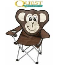 Image of Quest Childrens Monkey Design Fun Folding Camping Chair Caravan Festivals 5203-M