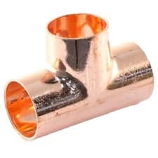 Image of End Feed Equal Tee, 22mm