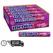 Image of Mentos Berry Mix 37.5g Roll – Vegan Fruity Chewy Sweets Candy Retro Pick n mix
