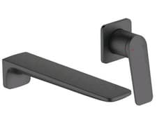 Image of Bathstore Aero Wall Mounted Basin Mixer Tap Matt Black