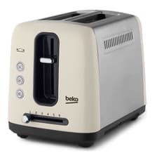 Image of Beko TAM7201 Traditional 2 Slot Toaster In Cream