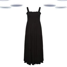Image of Ex Women's Plus Size Sleeveless Tiered Maxi Dress in Black