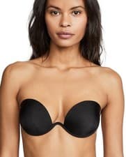Image of Maidenform adhesive clip bra size B cup New black backless strapless silicone