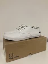 Image of Brand New - Classic Fred Perry Foxx Leather trainers. Men’s UK Size 8