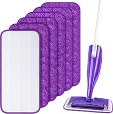 Image of 6 PCS Reusable Mop Refill Pads for Flash Powermop, Microfiber Mop Pads Machine